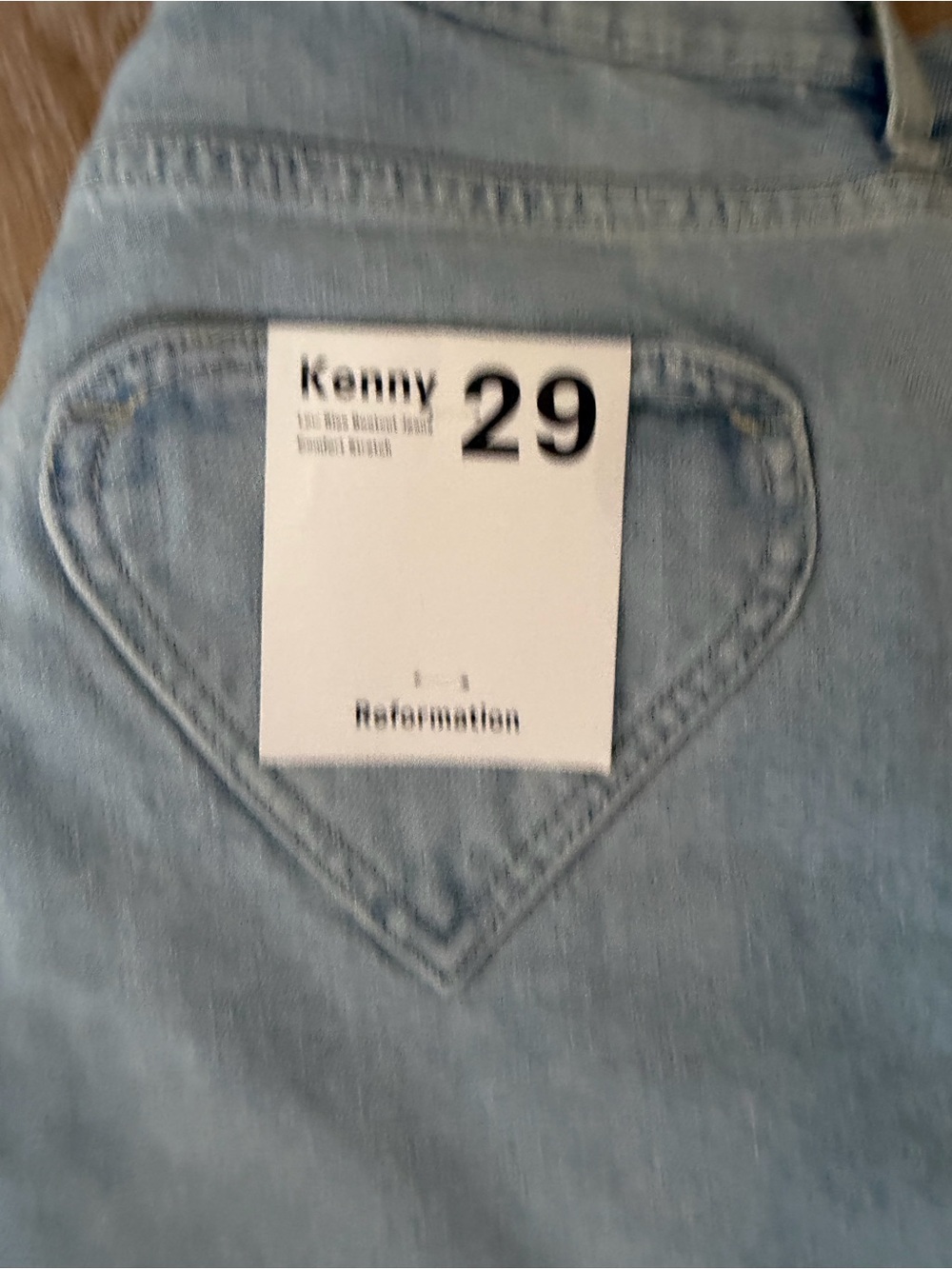 Reformation Light Blue Kenny High-Rise Jeans